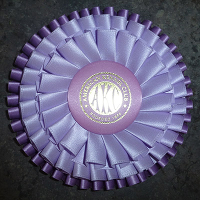 Rosette style #8- 3 layers of pleats, 5 1/2